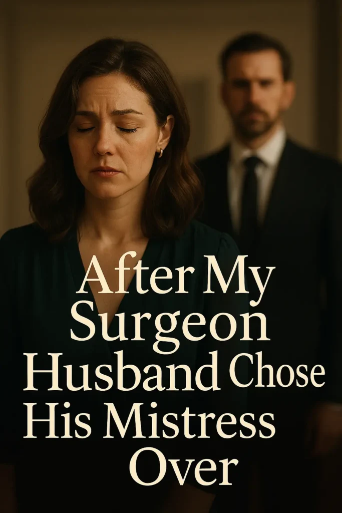 After My Surgeon Husband Chose His Mistress Over